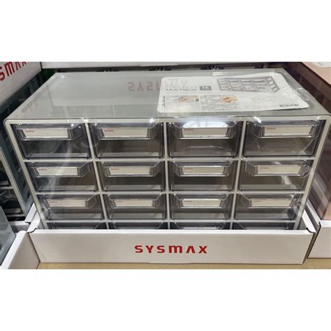 現貨🔥 好市多 Sysmax 桌上型多用途彩色收納盒12 16格抽屜 收納小物口罩 Costco 蝦皮購物