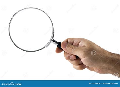 Magnifying Glass In Hand Stock Image Image Of Research