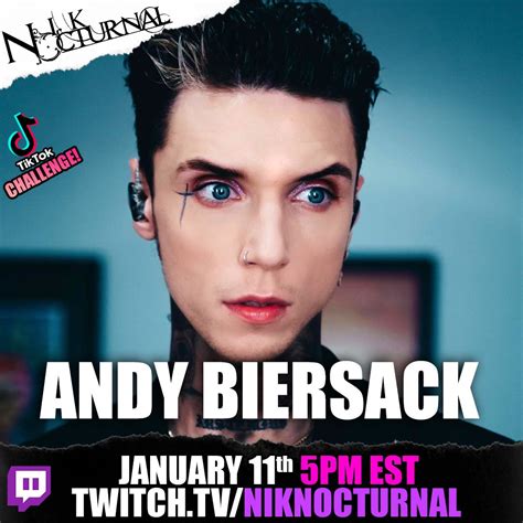 Andy Biersack On Twitter 5pm EST NikNocturnal