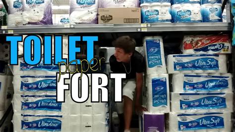 TOILET PAPER FORT At Walmart 1 YouTube