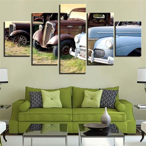 Sports Car 6 – Automative 5 Panel Canvas Art Wall Decor – Canvas Storm