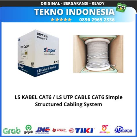 Jual Ls Kabel Cat Ls Utp Cable Cat Simple Structured Cabling System