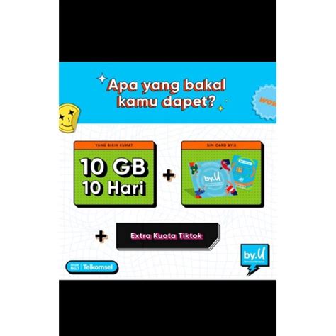 Jual Kartu By U Gb Hari Shopee Indonesia