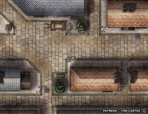 Middle Class Streets Battlemap 22x17 Battlemaps Dnd World Map