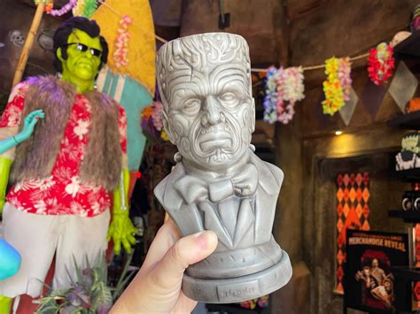 Frankenstein Tiki Mug Terrorizes All Hallows Hula Boutique At Universal