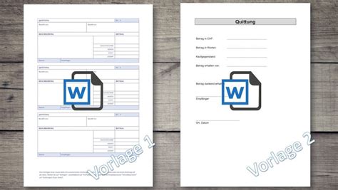 Quittungsvorlagen Zum Ausdrucken