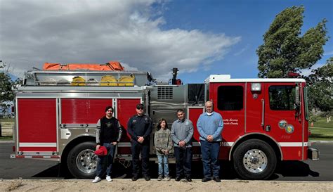 Child thanks prison firefighters who saved his life