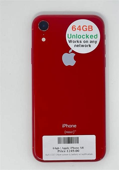 Apple iPhone XR Red 64gb Unlocked | Used device | - Techbase