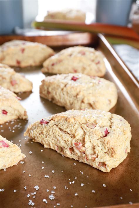 Rhubarb Scones A Kitchen Addiction