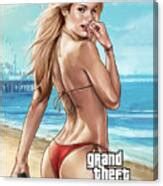 Grand Theft Auto V Gta Bikini Girl On Beach Digital Art By Katelyn Smith Fine Art America