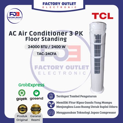 Jual Tcl Tac Cfa Air Conditioner Ac Floor Standing Pk Japan