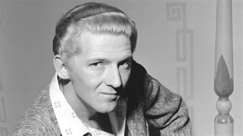 Download Grayscale Jerry Lee Lewis Leaning Forward Wallpaper