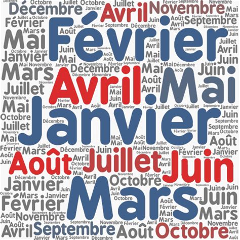 Vocabulaire les mois de l année en français le FLE en un clic