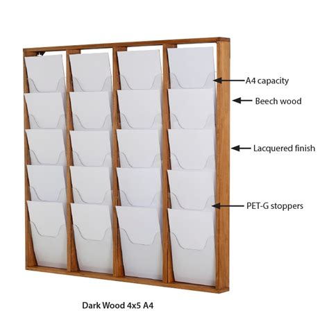 Wood Magazine Rack for Wall - MT Displays