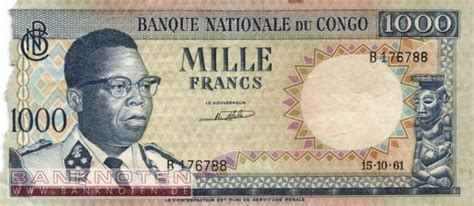 Banknoten De Kongo Demokratische Republik 1 000 Francs 008 G