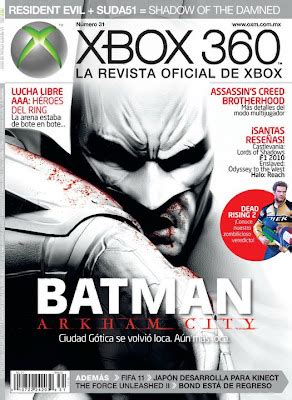 Hq E Gibi Batman Arkham City Capa Da Revista Xbox De Novembro