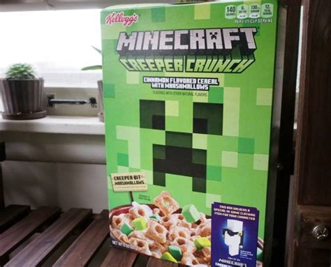 Minecraft Creeper Crunch Cereal Review Gaming For Breakfast