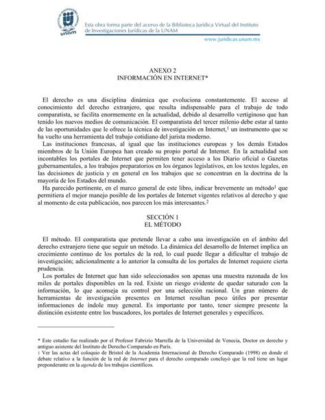 Pdf Anexo Unam Anexo Informaci N En Internet El Derecho Es