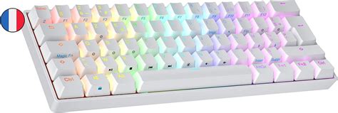 Ranked N60 Nova Clavier Mécanique de Jeu 60 Hot Swap Gaming Keyboard 62 Touches