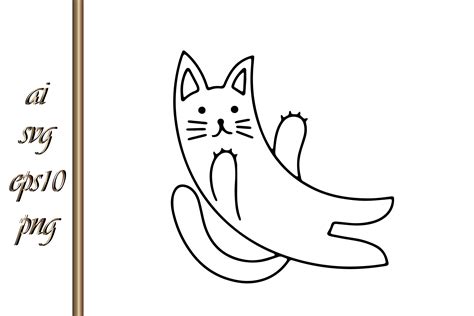 Doodle Cat Clipart Sketch Animal Vector Graphic by IrynaShancheva ...