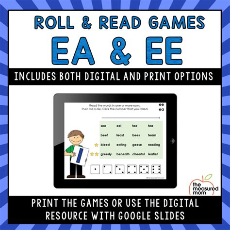 Roll And Read Ee And Ea The Measured Mom