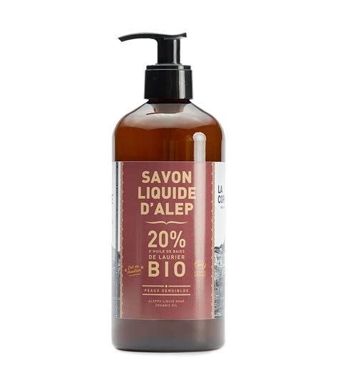 Savon Alep Liquide BIO 20 Baies De Laurier La Corvette 500ml