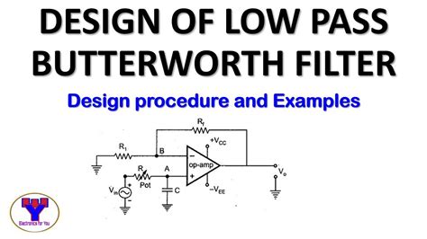 Design Example Of Low Pass Butterworth Filter Youtube