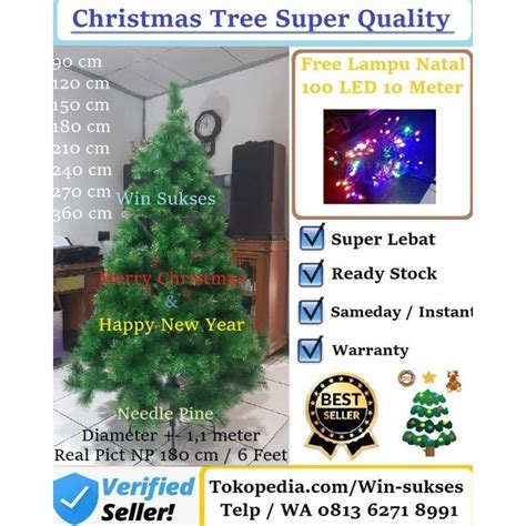 Jual Pohon Natal Needle Pine Feet Cm Christmas Tree Cm Jarum