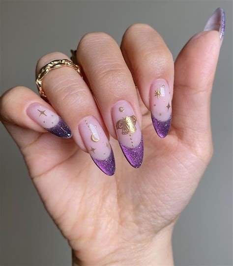 Purple Nail Designs Cool Nail Designs Cat Eye Nails Makeup Nails