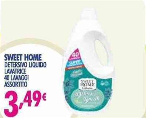 Sweet Home Detersivo Liquido Lavatrice Lavaggi Offerta Di Acqua Sapone