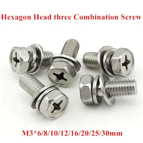 Pcs M Hexagon Socket Head Screw Stainless Steel External Hex