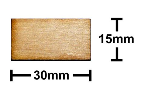 15mm X 30mm Plywood Miniature Bases Tre Games