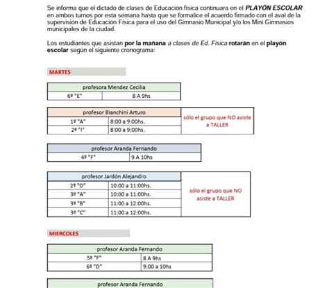 Epet N Cutral Co Neuquen Informaci N Importante Educaci N F Sica