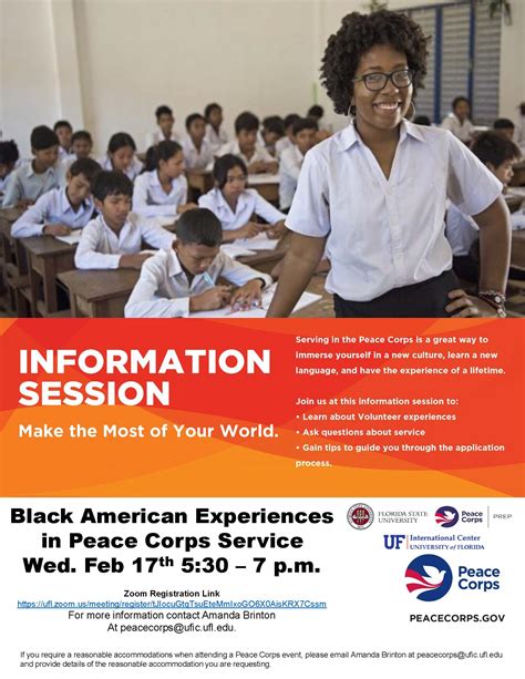 Black American Experiences In Peace Corps Service Center For The