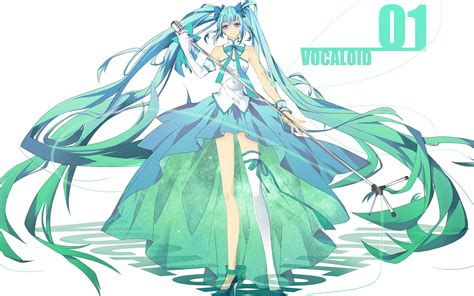 壁紙、1920x1200、ボーカロイド、初音ミク、髪、マイクロフォン、アニメ、少女、ダウンロード、写真