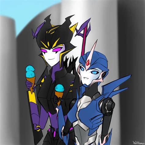 Arcee And Airachnid Kiss Fan Art