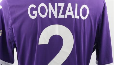 Issued Worn Gonzalo Rodriguez Fiorentina Coppa Italia 2014 Final