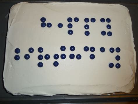 Braille Happy Birthday For My Daddy One Mistake On The First A