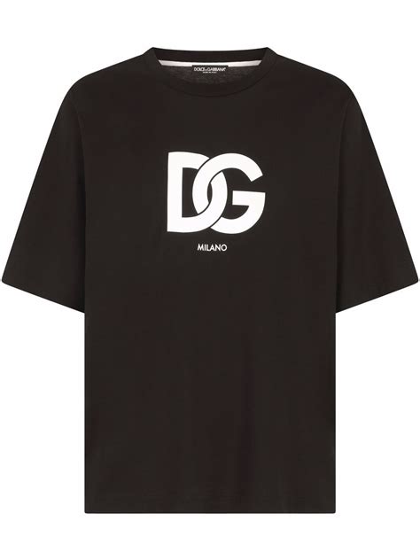 Dolce Gabbana Dg Logo Print T Shirt Farfetch