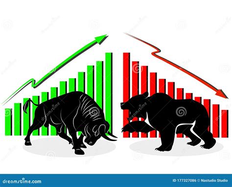 Bull And Bear Symbols Of Stock Market Trends The Growing And Falling