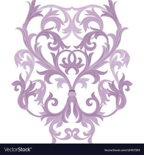 Damask Baroque Element Royalty Free Vector Image