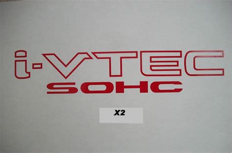 Pair X Decals Honda I Vtec Dohc Emblem Logo Vinyl Decal Sticker Honda