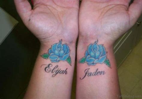 Cool Blue Rose Tattoos On Wrist Tattoo Designs Tattoosbag