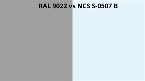 Ral 9022 Vs Ncs S 0507 B Ral Colour Chart Uk