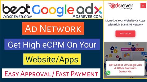 Best Google Adx Ad Network For Website Apps Adsence Alternative Ad