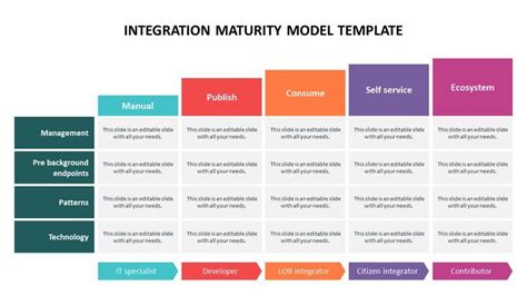 An Impressive Powerpoint With Attractive Integration Maturity Model