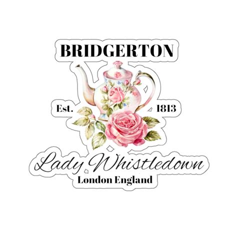 Bridgerton Lady Whistledown Sticker Bridgerton Stickers Bridgerton