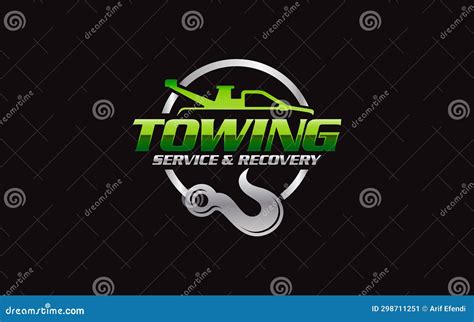 Illustration Vector Graphic Of Towing Truck Service Logo Design