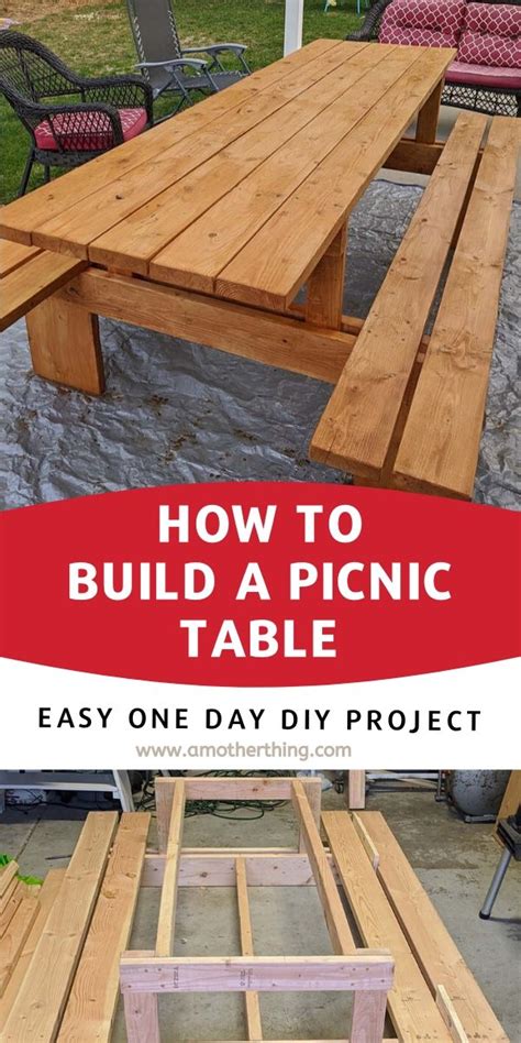 DIY Extra Large Modern Picnic Table Banheiro De Madeira Mesa De