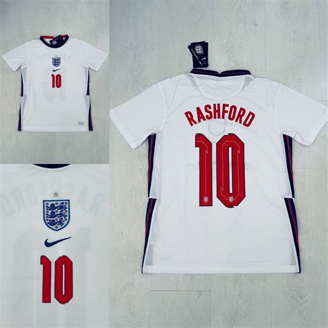 Rashford 10 England home soccer jersey 20/21 | Etsy